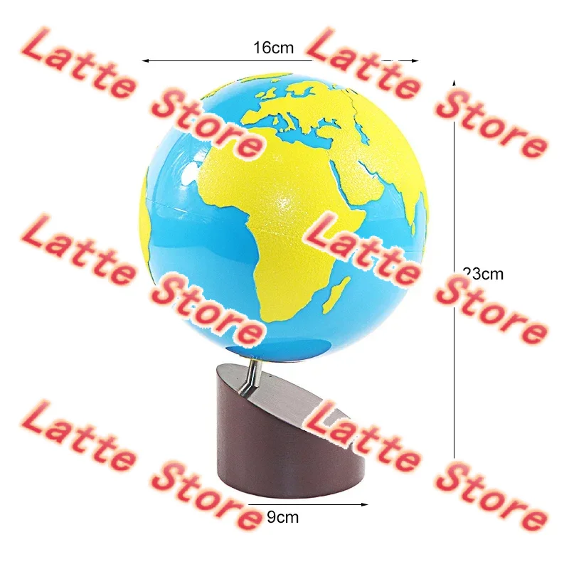 Kids Toys Learning - モンテッソーリ大陸地球儀、世界地理地球儀、色分けされた大陸、幼児向け早期学習玩具（3歳以上）