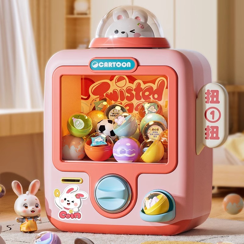 Kids Toys Vending Machine - 電子恐竜アーケードクレーンゲーム、子供向けミニクレーンゲーム、女の子と男の子へのプレゼントに最適な景品ディスペンサーゲームおもちゃ