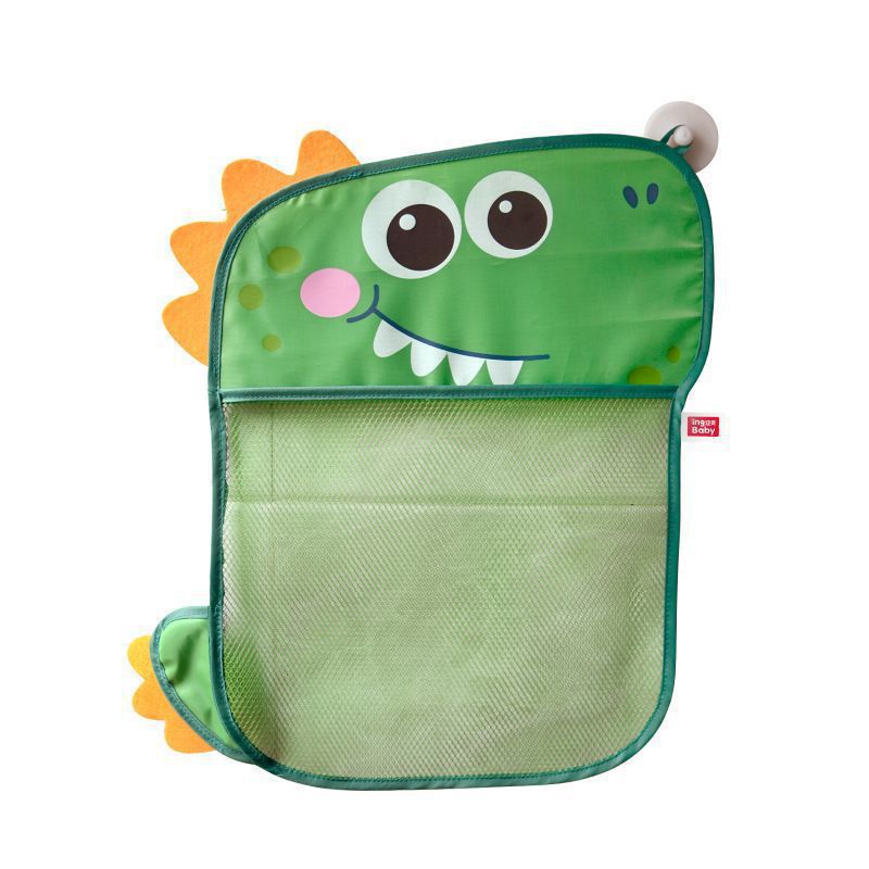 Kids Toys Basket - 恐竜キッズバスおもちゃ収納バッグメッシュハンギングオーガナイザー吸盤バスルーム浴槽人形水おもちゃバスケット