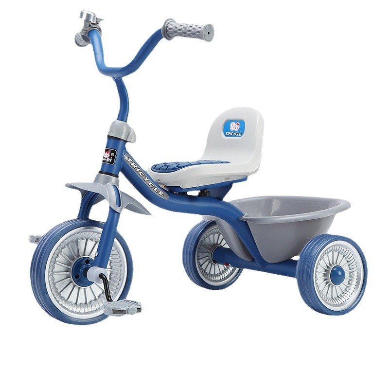 Kids Toys Basket - シンプルキッズ三輪車 1～6歳 男の子＆女の子用 ペダルカー バスケット付き 転倒防止安全フットレスト