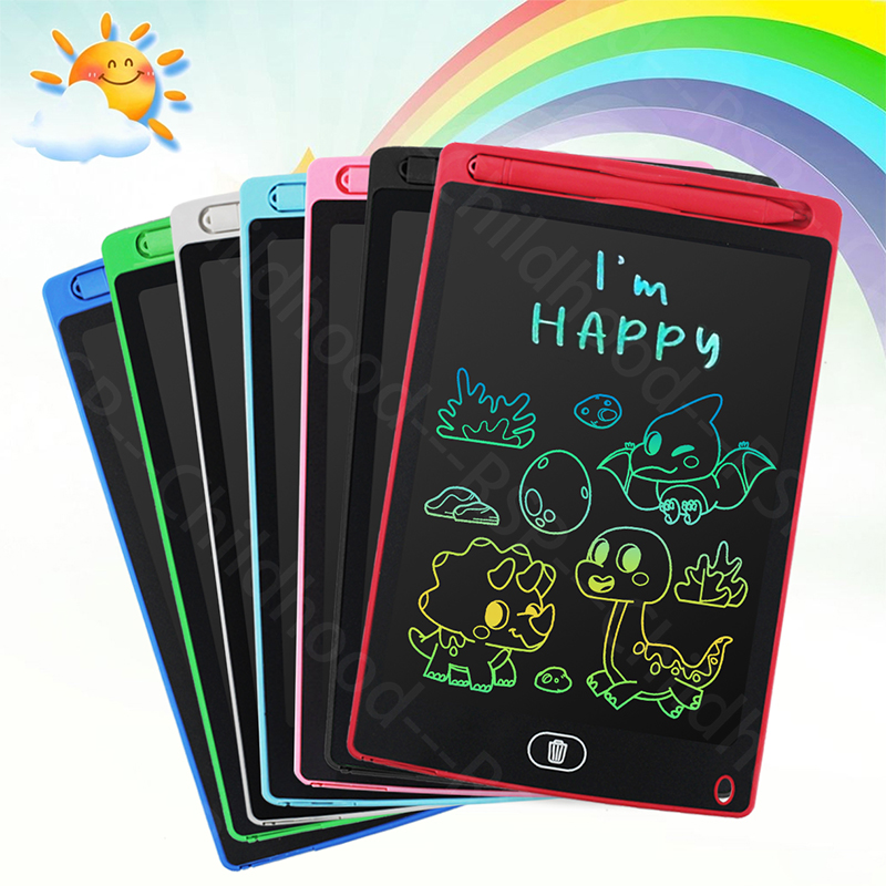 Kids Toys Learning - 子供用LCDライティングタブレット、8.5インチカラフルお絵かきボード、教育学習玩具、男の子と女の子への誕生日プレゼント、クリスマスギフト