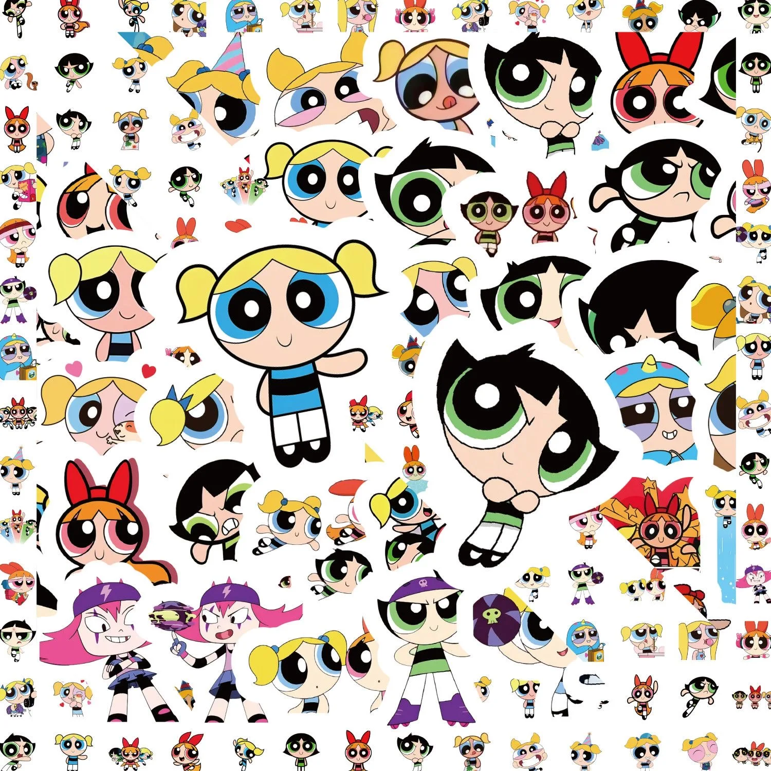 Kids Toys Bag - 100 個パワーパフガールズステッカー漫画ビニール防水デカールラップトップウォーターボトルスケートボード電話ケース子供のおもちゃギフト