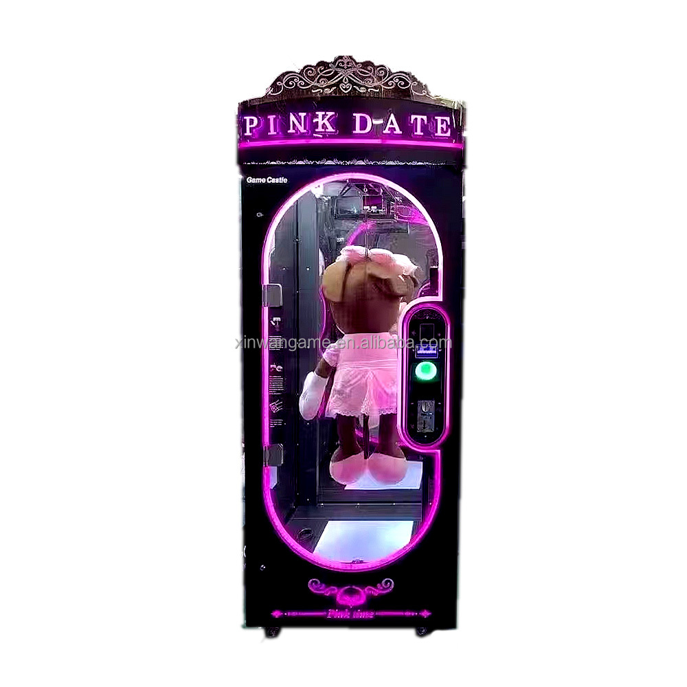 Kids Toys Vending Machine - ピンクのデートギフトぬいぐるみキッズスタッカービッグプッシュスキルミニゲームジャンボアーケードクレーンおもちゃ自動販売機人形キャッチマシン