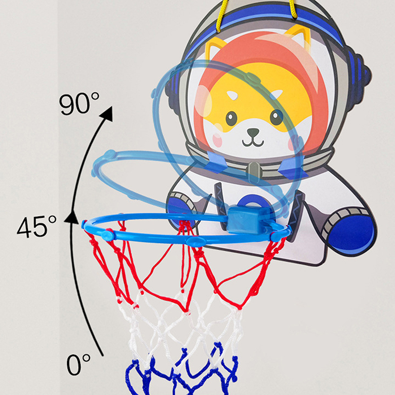 Kids Toys Basket - 子供用調節可能なバスケットボールスタンド漫画の動物の形のシューティングバスケット屋内屋外スポーツボードゲーム子供のおもちゃ