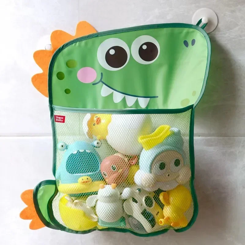 Kids Toys Basket - 子供用おもちゃ収納バッグ 吸盤付き 水遊びおもちゃ 浴室 浴槽 人形吊り下げバッグ