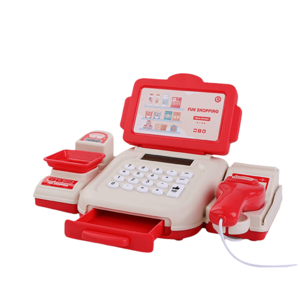 Toy Cash Register - パズルシミュレーションスーパーマーケットレジ楽しいギフトチェックアウトモデルロールプレイ多機能シミュレーションレジモデル