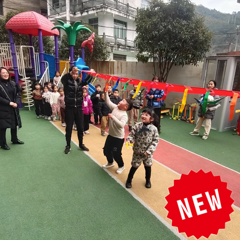Kids Toys Learning - 子供用ジャンプ＆リーチカラフルストリーマーストラップ垂直ジャンプタッチリボントレーナー粗運動感覚トレーニングおもちゃ幼稚園向け