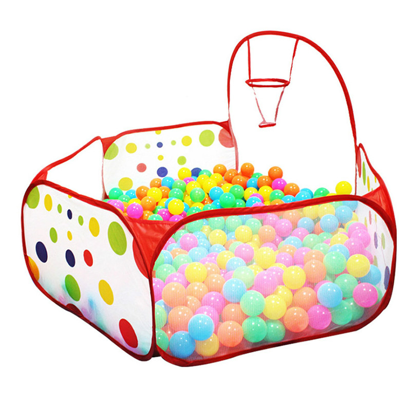 子供用のバスケットとボール付きの折りたたみ式プール,赤ちゃん - Kids Toys Basket のレビューと価格