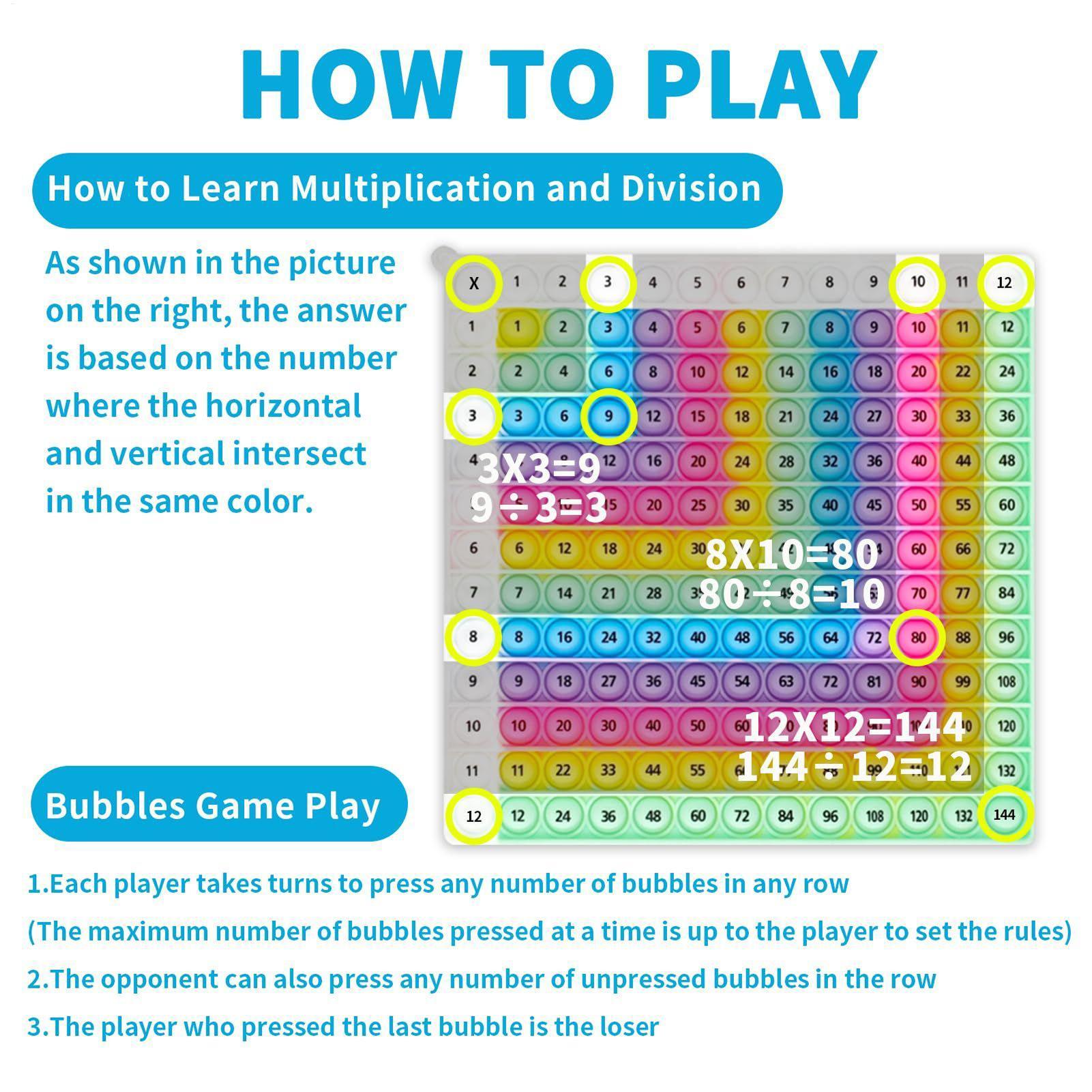 掛け算押しボタンボード式公式練習数学ゲーム 子供向け数学公式 - Kids Toys Learning のレビューと価格