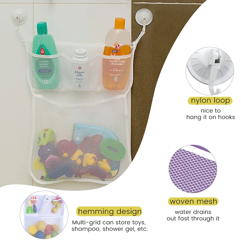 シャワーお風呂用おもちゃホワイトピンクベビーキッズおもちゃ収 - Kids Storage Toys のレビューと価格