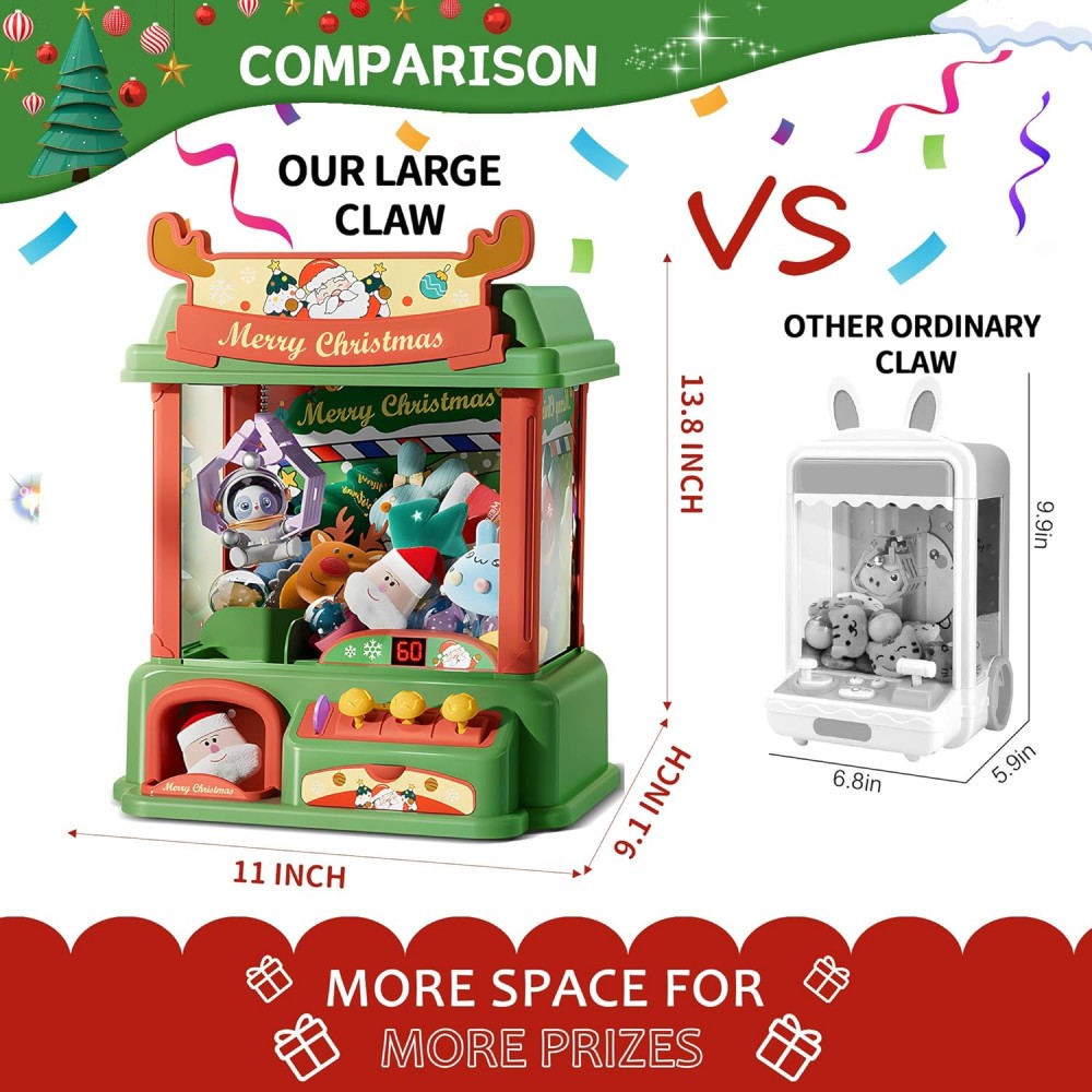 子供のためのクリスマスの爪のマシン,ミニ自動販売機,キャンデ - Kids Toys Vending Machine のレビューと価格