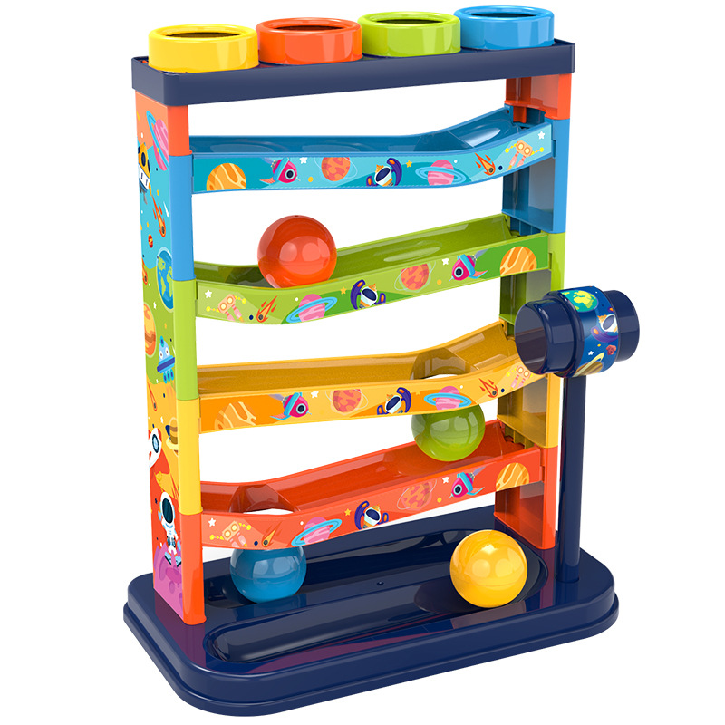 カラフルな 5 層トラックスライド botanque 早期教 - Kids Toys Learning のレビューと価格