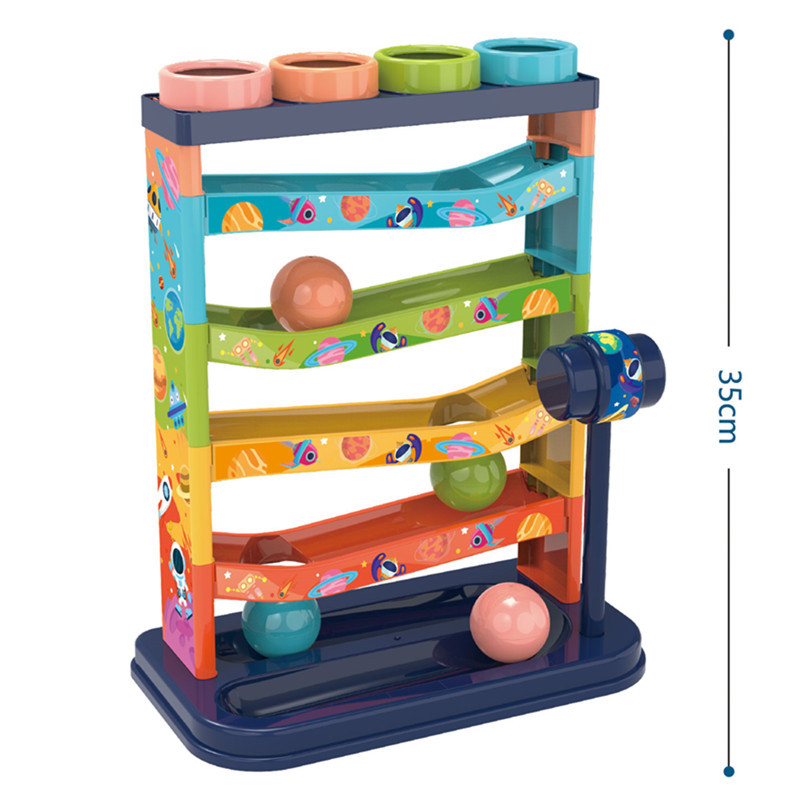 カラフルな 5 層トラックスライド botanque 早期教 - Kids Toys Learning のレビューと価格