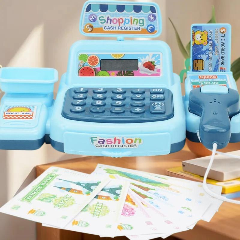 1セットスーパーマーケットのレジ係電子ゲーム、照明と音響効果 - Toy Cash Register のレビューと価格