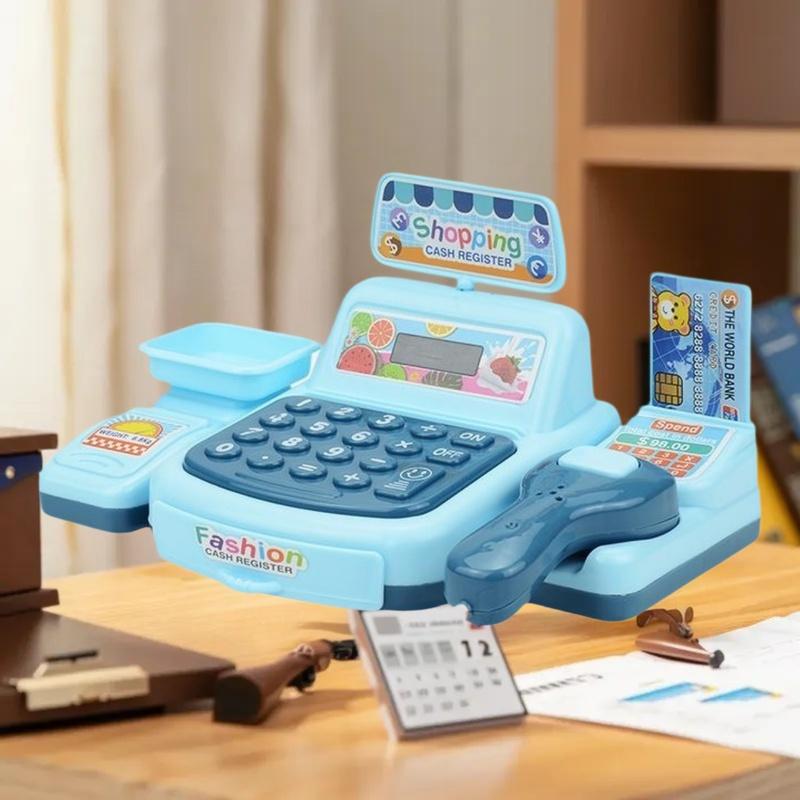 1セットスーパーマーケットのレジ係電子ゲーム、照明と音響効果 - Toy Cash Register のレビューと価格