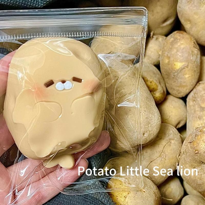かわいいシールポテトのスローリバウンドスクイーズフィジェット - Kids Toys Basket のレビューと価格
