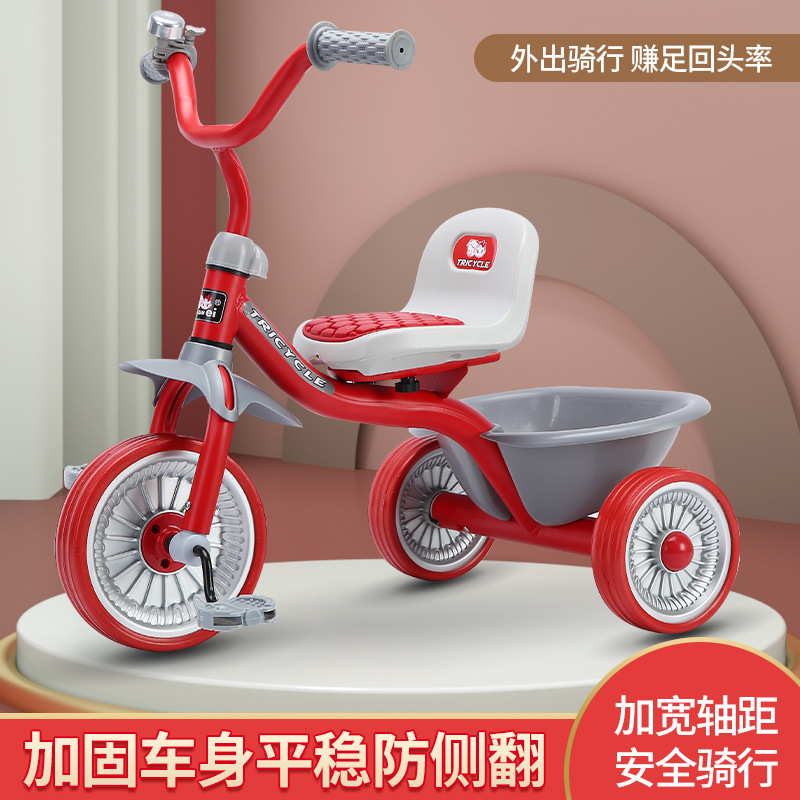 シンプルキッズ三輪車 1～6歳 男の子＆女の子用 ペダルカー - Kids Toys Basket のレビューと価格