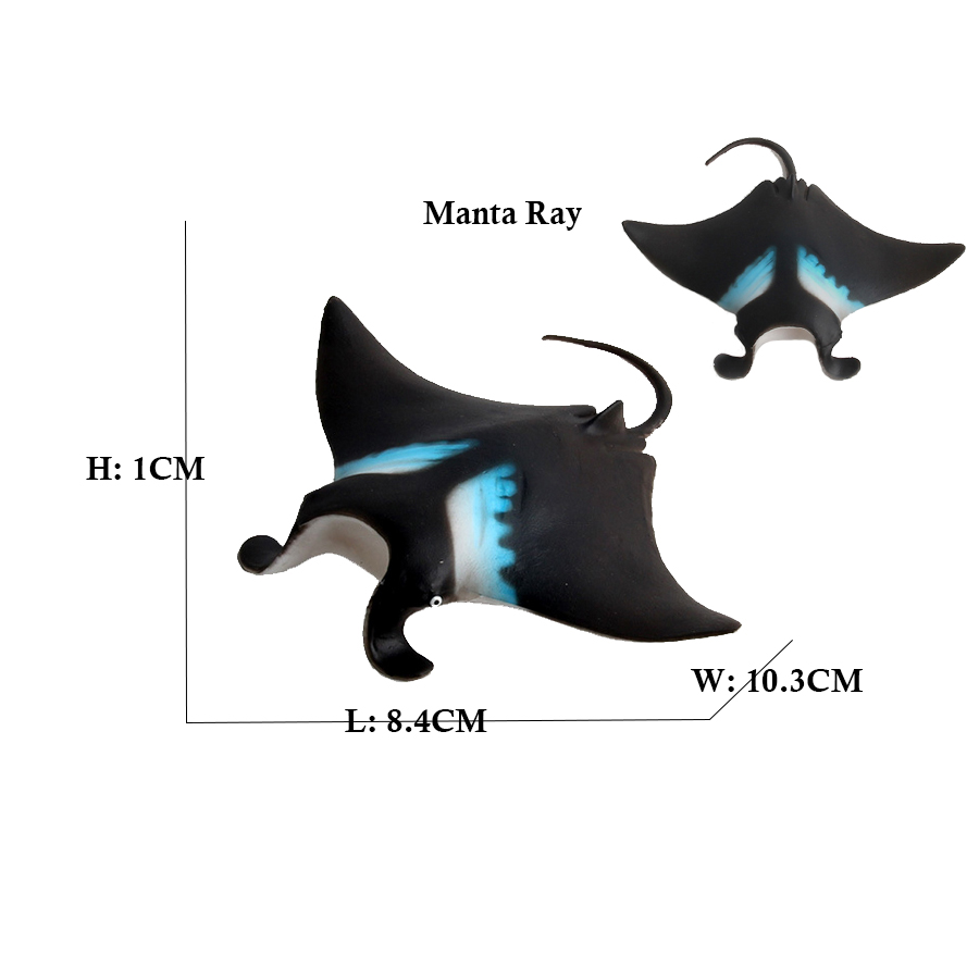 Stingray-プラスチック製の置物,海洋動物の置物,アニ - Kids Toys Reviews のレビューと価格