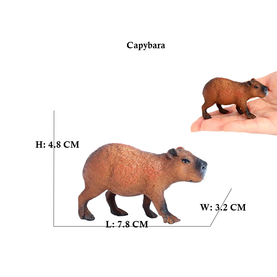 カピバラ カピバラ リス マーモット プラスチック動物置物  - Kids Toys Reviews のレビューと価格