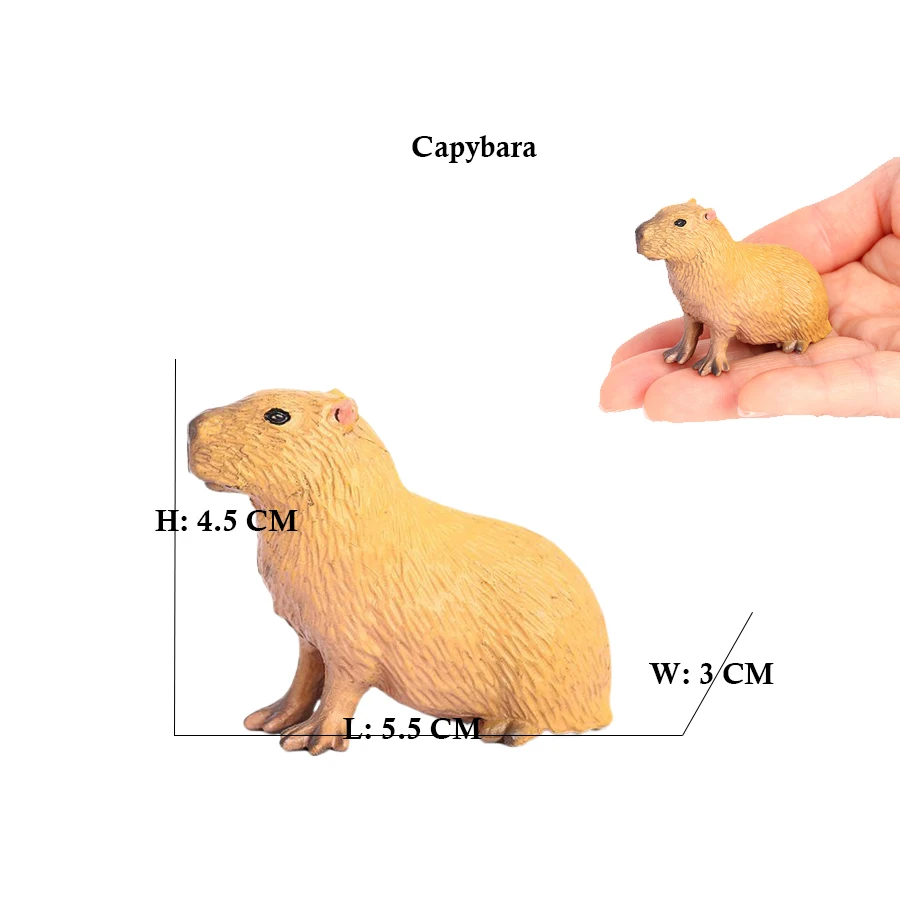 カピバラ カピバラ リス マーモット プラスチック動物置物  - Kids Toys Reviews のレビューと価格