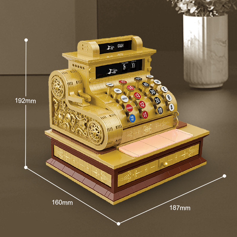 クリエイティブクラシックヴィンテージレトロレジミニブロック建 - Toy Cash Register のレビューと価格