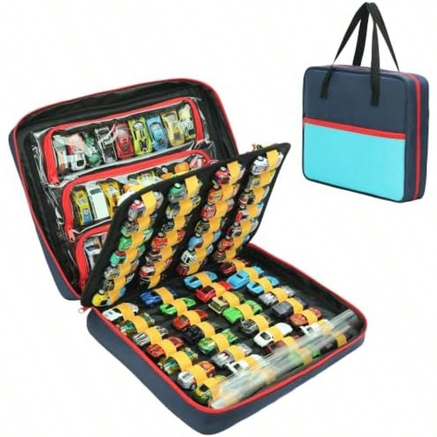 1:64スケールのダイキャストカー用120台収納可能トイトカ - Kids Storage Toys のレビューと価格