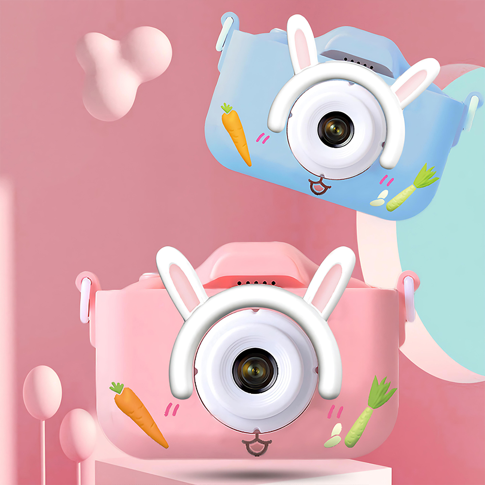 1080P HD幼児用デジタルビデオカメラ、前後デュアルカメ - Kids Toys Top View のレビューと価格