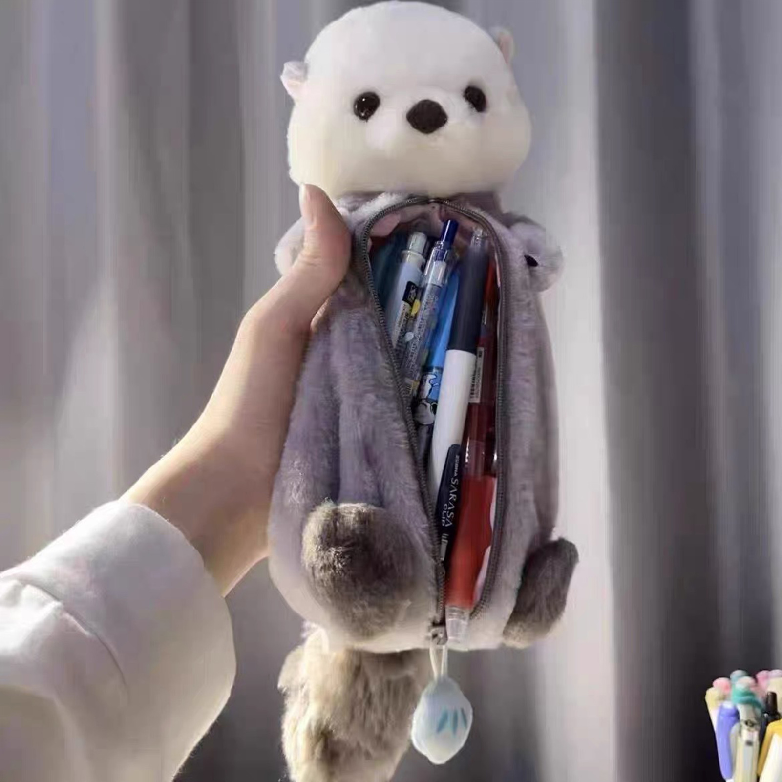 クリエイティブなぬいぐるみ鉛筆ケース、柔らかくて可愛いストレ - Kids Toys Bag のレビューと価格
