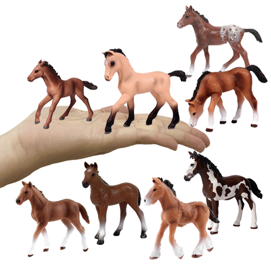 馬の置物、農場の動物、ポニーのフィギュア、おもちゃの馬、動物 - Kids Toys Reviews のレビューと価格