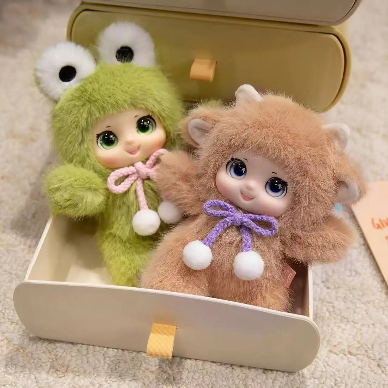 18cm / かわいい動物のビニール製顔付きぬいぐるみ、動物 - Kids Toys Bag のレビューと価格