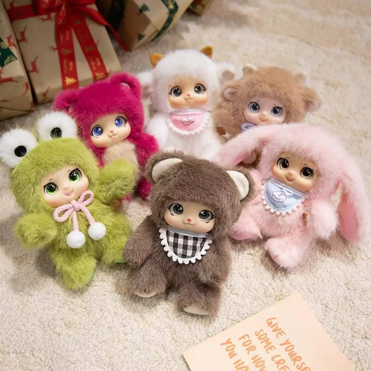 18cm / かわいい動物のビニール製顔付きぬいぐるみ、動物 - Kids Toys Bag のレビューと価格