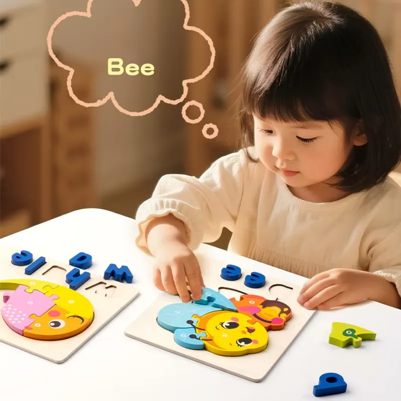 3D動物交通パズル スペルアルファベット学習ブロックボードゲ - Kids Toys Learning のレビューと価格