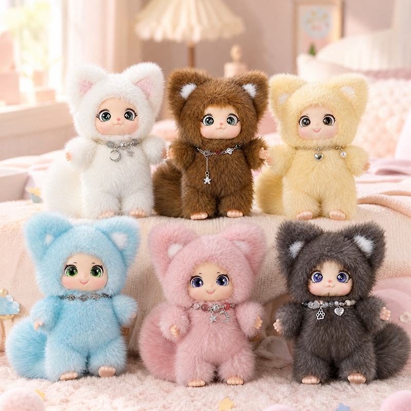 18cmの新しい可愛い家族向けキツネのぬいぐるみペンダント、 - Kids Toys Bag のレビューと価格