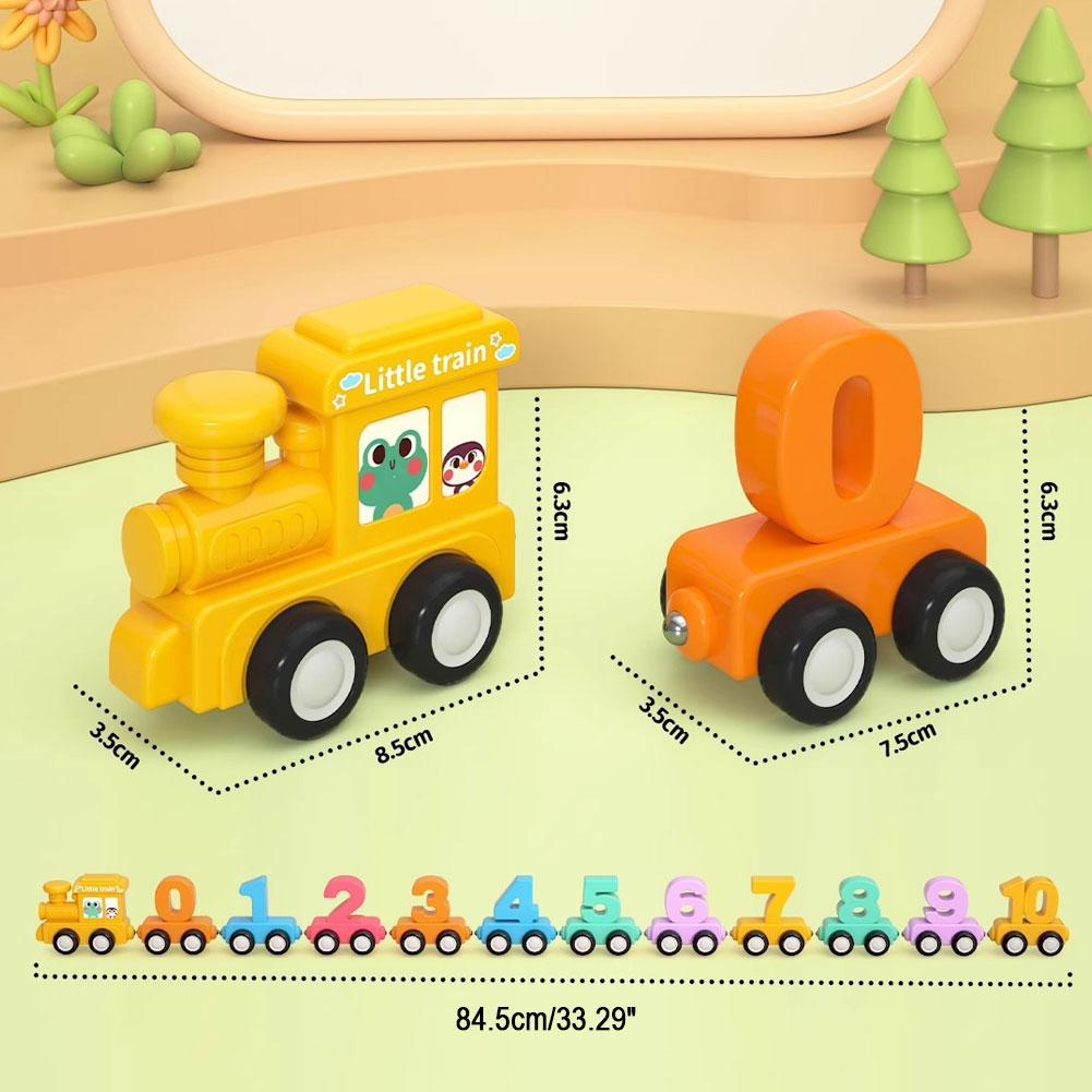 モンテッソーリ教育玩具 トレインセット 木製 磁石式 数字ト - Kids Toys Learning のレビューと価格