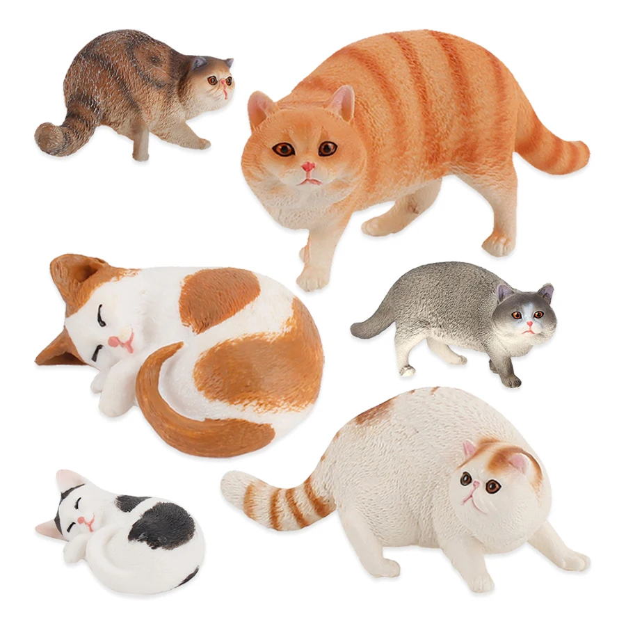 猫モデルのおもちゃ家畜ミニチュアシャム猫フィギュア動物フィギ - Kids Toys Reviews のレビューと価格