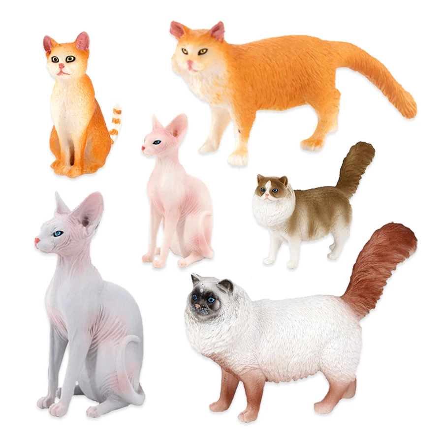 猫モデルのおもちゃ家畜ミニチュアシャム猫フィギュア動物フィギ - Kids Toys Reviews のレビューと価格