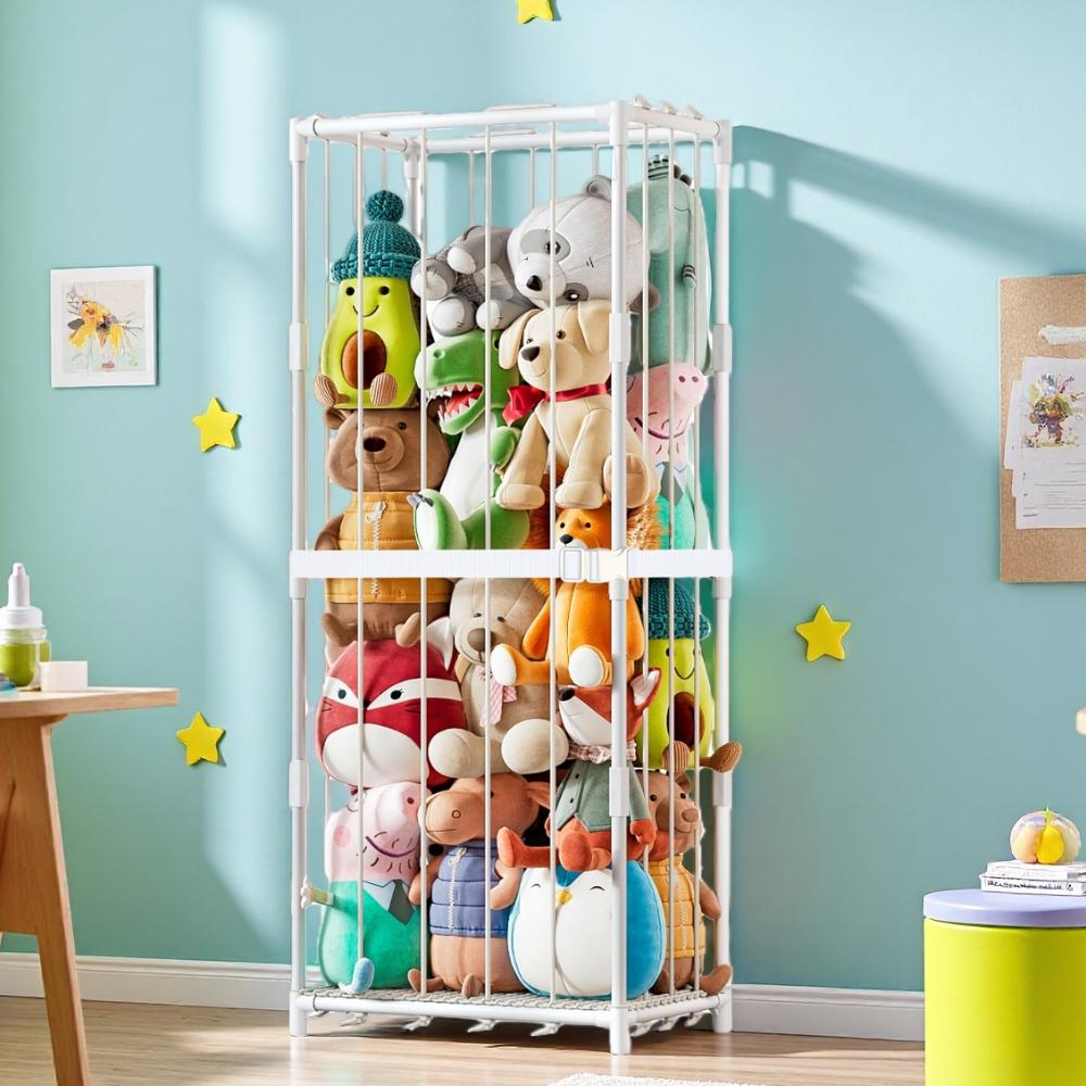 縦型ぬいぐるみ収納オーガナイザー、動物園テーマのぬいぐるみ陳 - Kids Storage Toys のレビューと価格