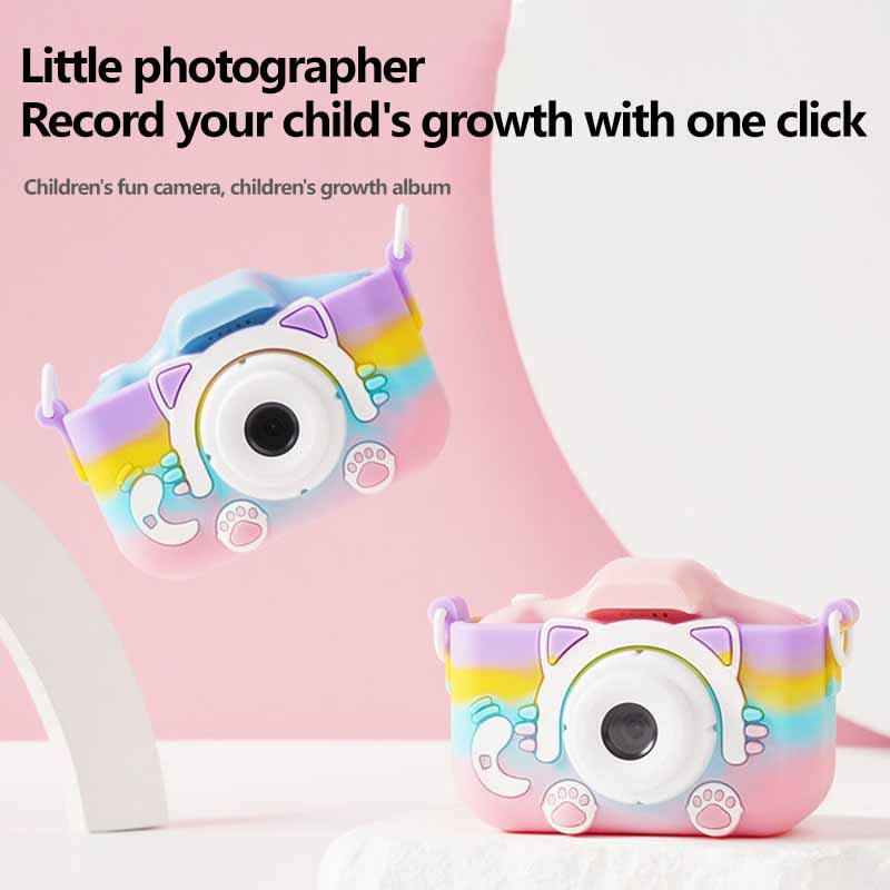 キッズカメラおもちゃ HD 1080P 猫ミニデジタルカメラ - Kids Toys Top View のレビューと価格