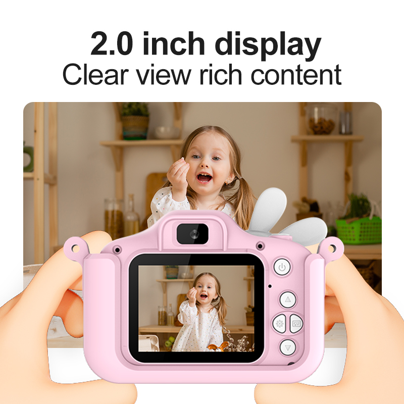 キッズカメラデジタルデュアルカメラ HD 1080P ビデオ - Kids Toys Top View のレビューと価格