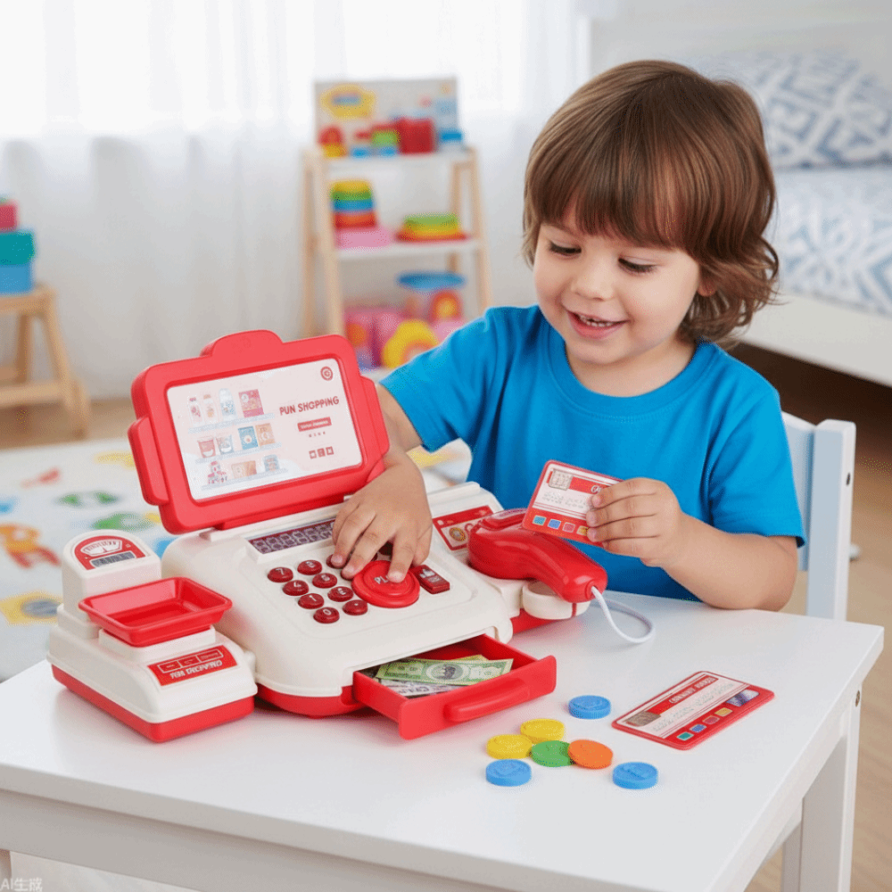 パズルシミュレーションスーパーマーケットレジ楽しいギフトチェ - Toy Cash Register のレビューと価格