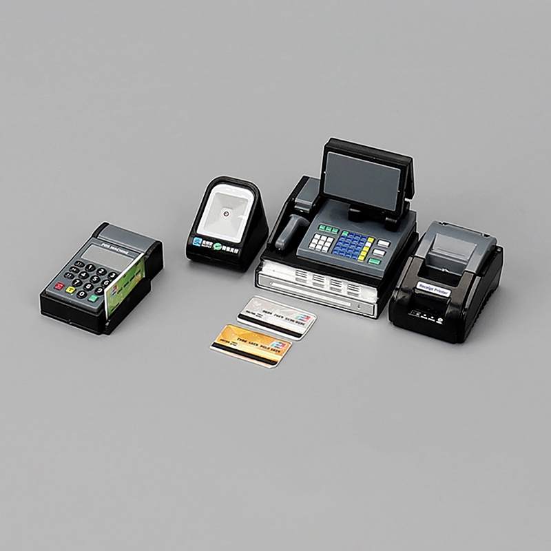 新しい1セットドールハウスミニスーパーマーケットレジカードマ - Toy Cash Register のレビューと価格